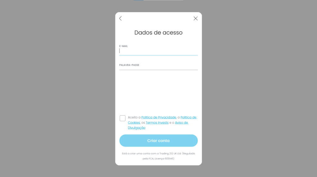 Como se Registrar na Trading212