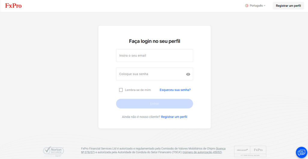 Processo de Login na FxPro - Corretoras De Investimento Problemas Comuns de Login e Soluções Fx pro